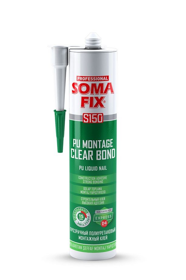 POLİÜRETAN ŞEFFAF MONTAJ YAPIŞTIRICI - S150