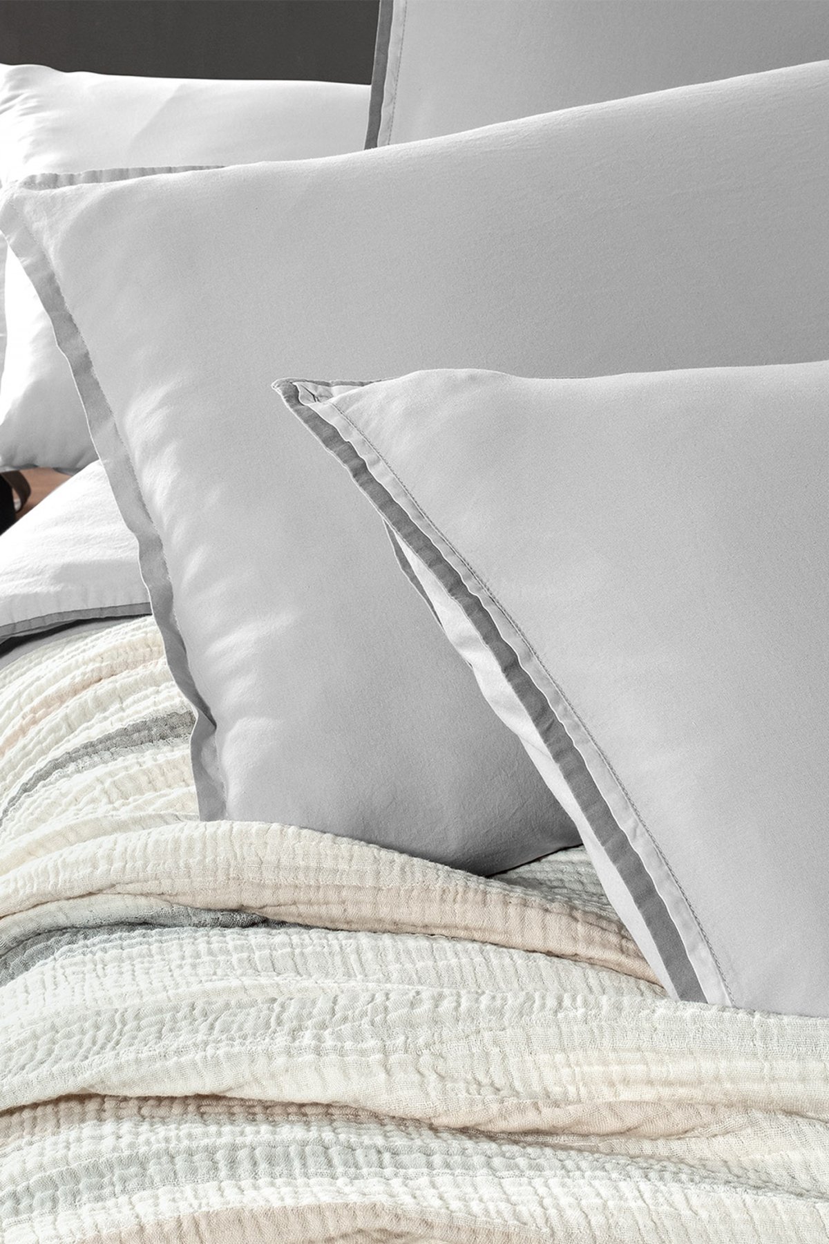 Ribera Çift Kişilik %100 Pamuk Mood Comfort Nevresim Takımı ve Yatak Örtüsü Seti