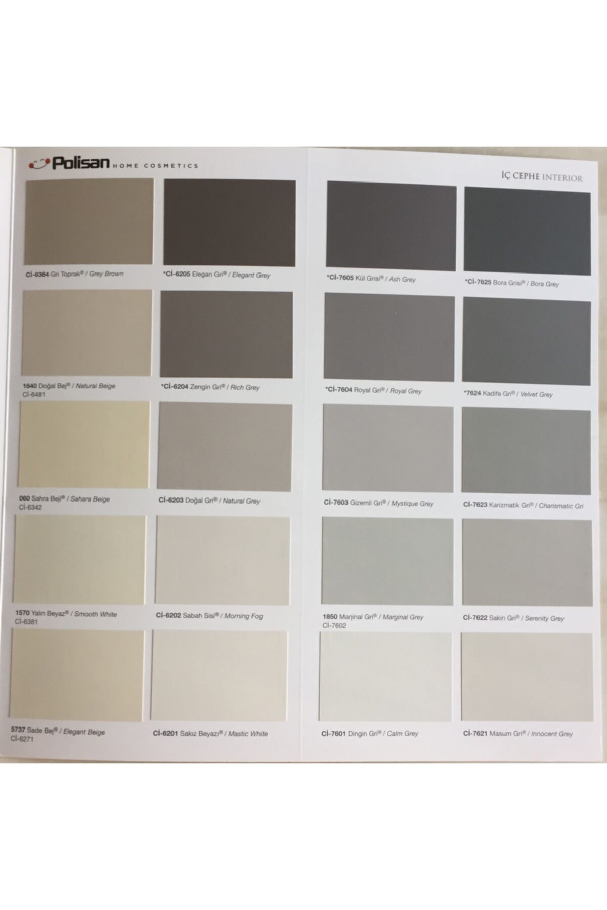 POLİSAN Perla Silikonlu Mat 12,5 Lt 4473 Dingin Gri Ci-7601