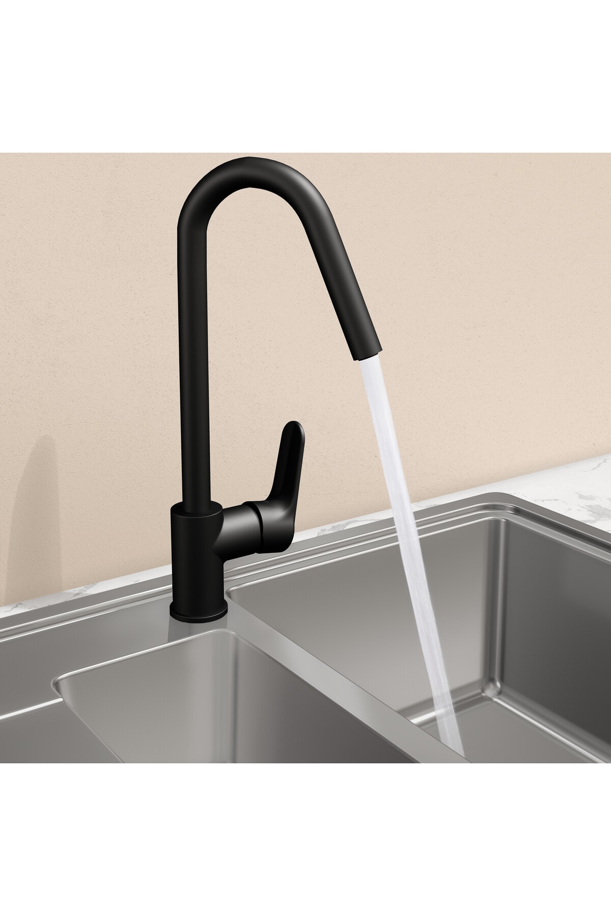 Root Round A4274236 Eviye Mutfak Bataryası, Mat Siyah