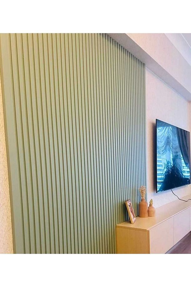 Antalya Yıldız Duvar Lambri Profili Lb 3783 Duvar Profili Soft Touch Su Yeşili