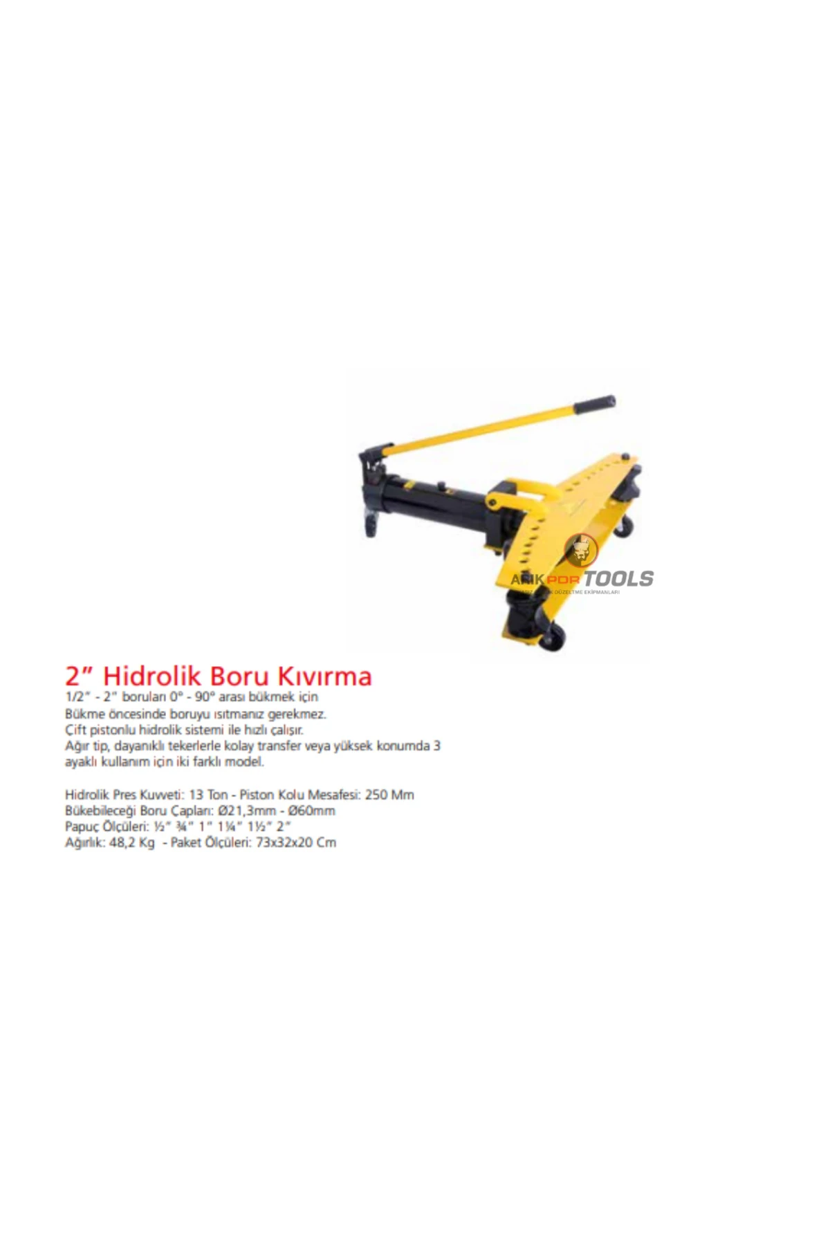 2” Hidrolik Boru Kıvırma