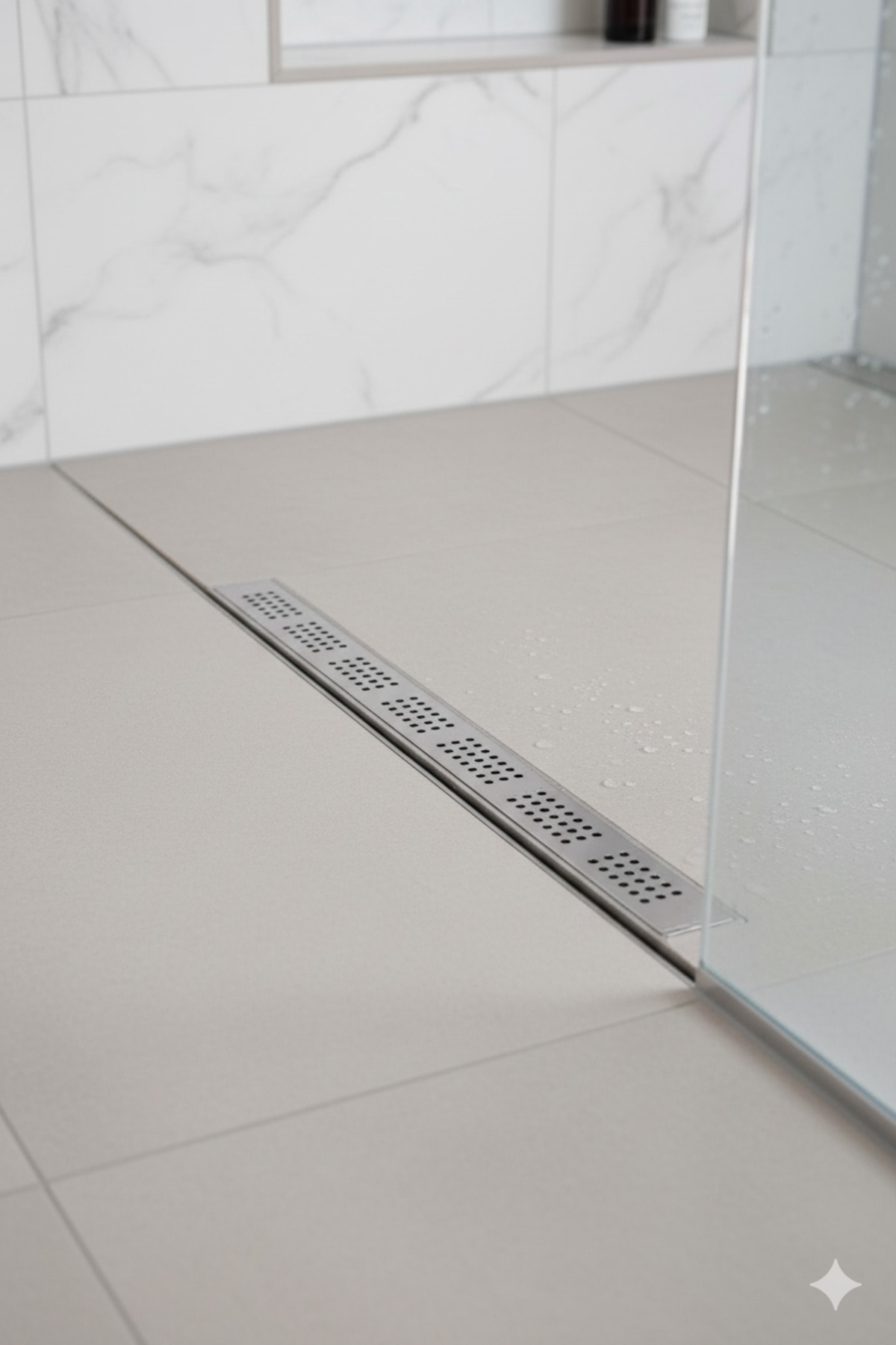 Banyo Seramik Seviyeli Duş Kanalı Duş Gideri 60 Cm 50 Çıkışlı