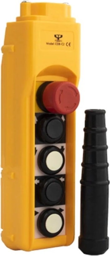 Tek Hızlı 4 + Acil Stop Vinç Kumandası Mekanik Kilitli Kontak 16A Cobc2-Vkb5