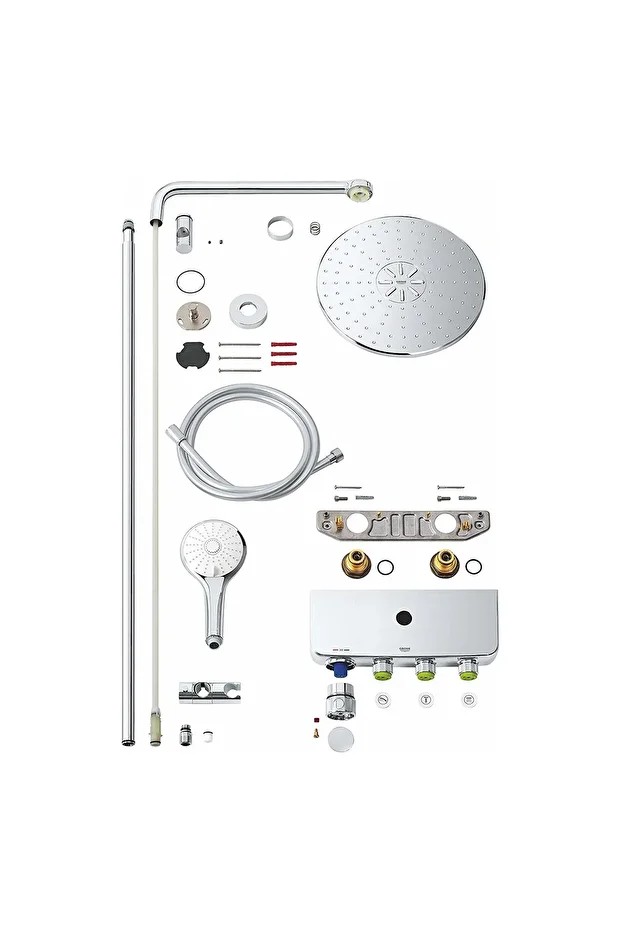 Euphoria SmartControl System 310 Duo Duvara Monte Termostatik Bataryalı Duş Sistemi - 26507000
