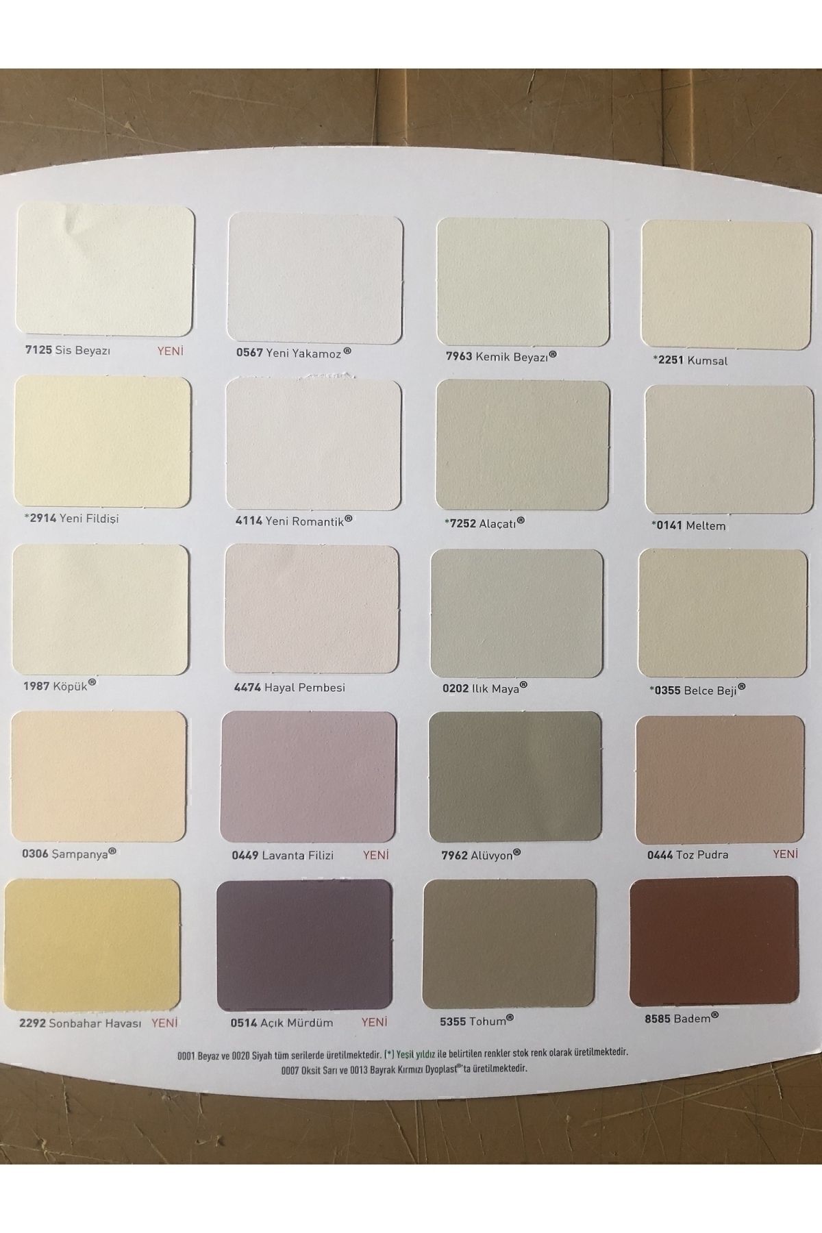 DYO Beşyıldız Plastik Iç Cephe Duvar Boyası ILIK MAYA 20kg/10kg/3,5kg