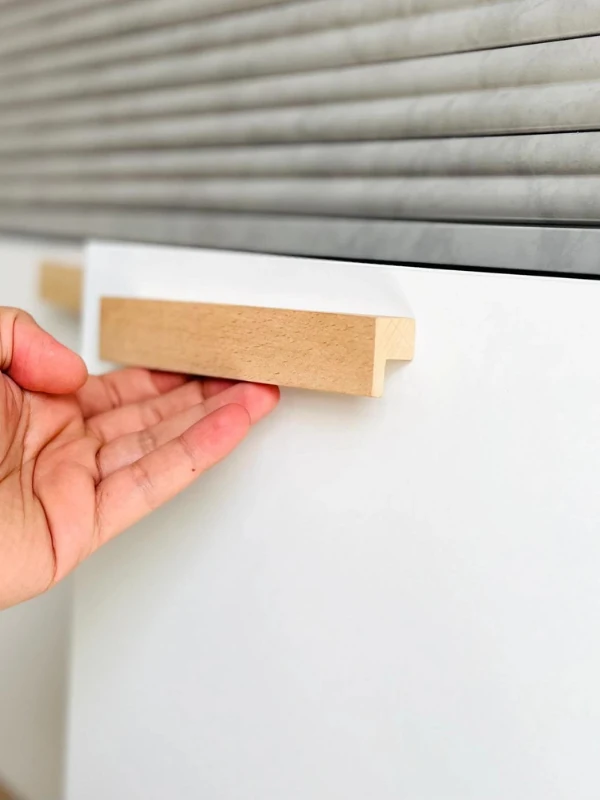 Dolap Kulpu, 10 Adet - 128 mm (12,8 Cm) -Ahsap Kulp Mutfak Dolabi Kulpu Cekmece Kulpu