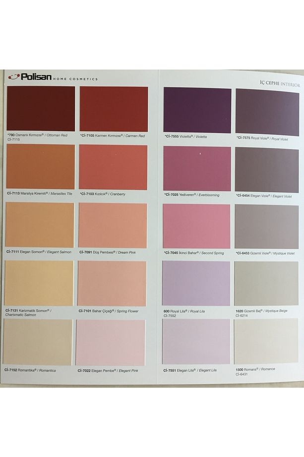 Popüler Plastik Mat Duvar Boyası 20 Kg Ci7551 Elegan Lila