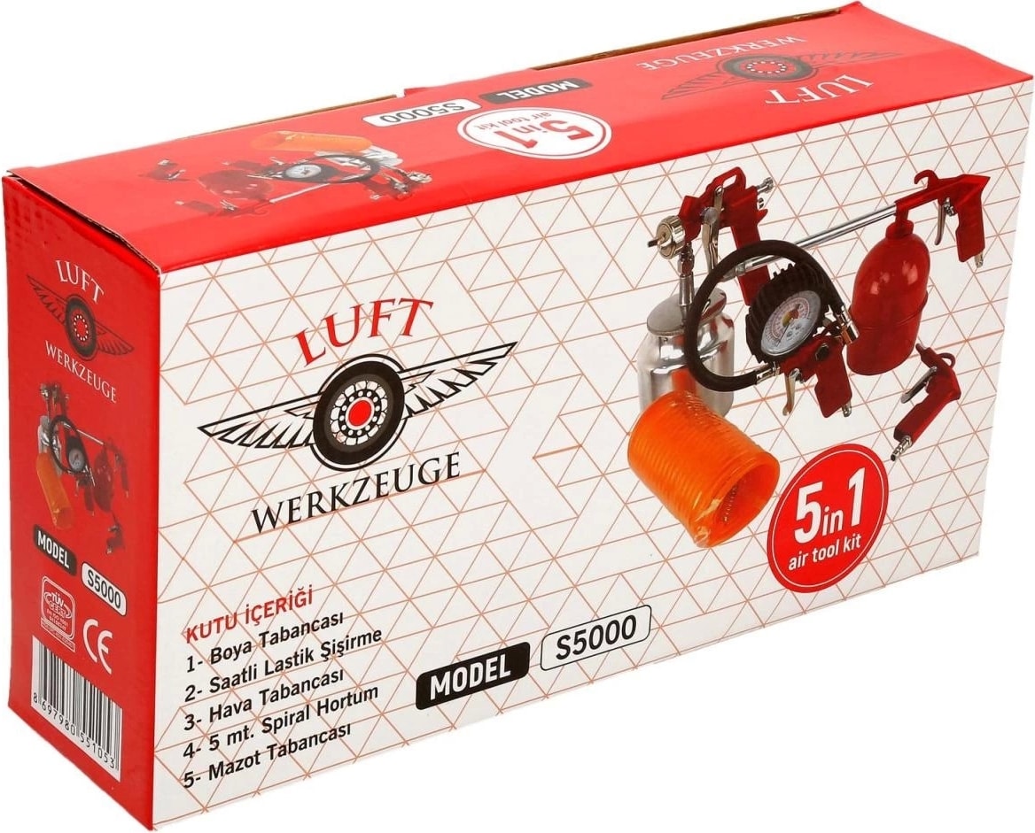 Werkzeuge Havalı Alet Seti 5'li S5000