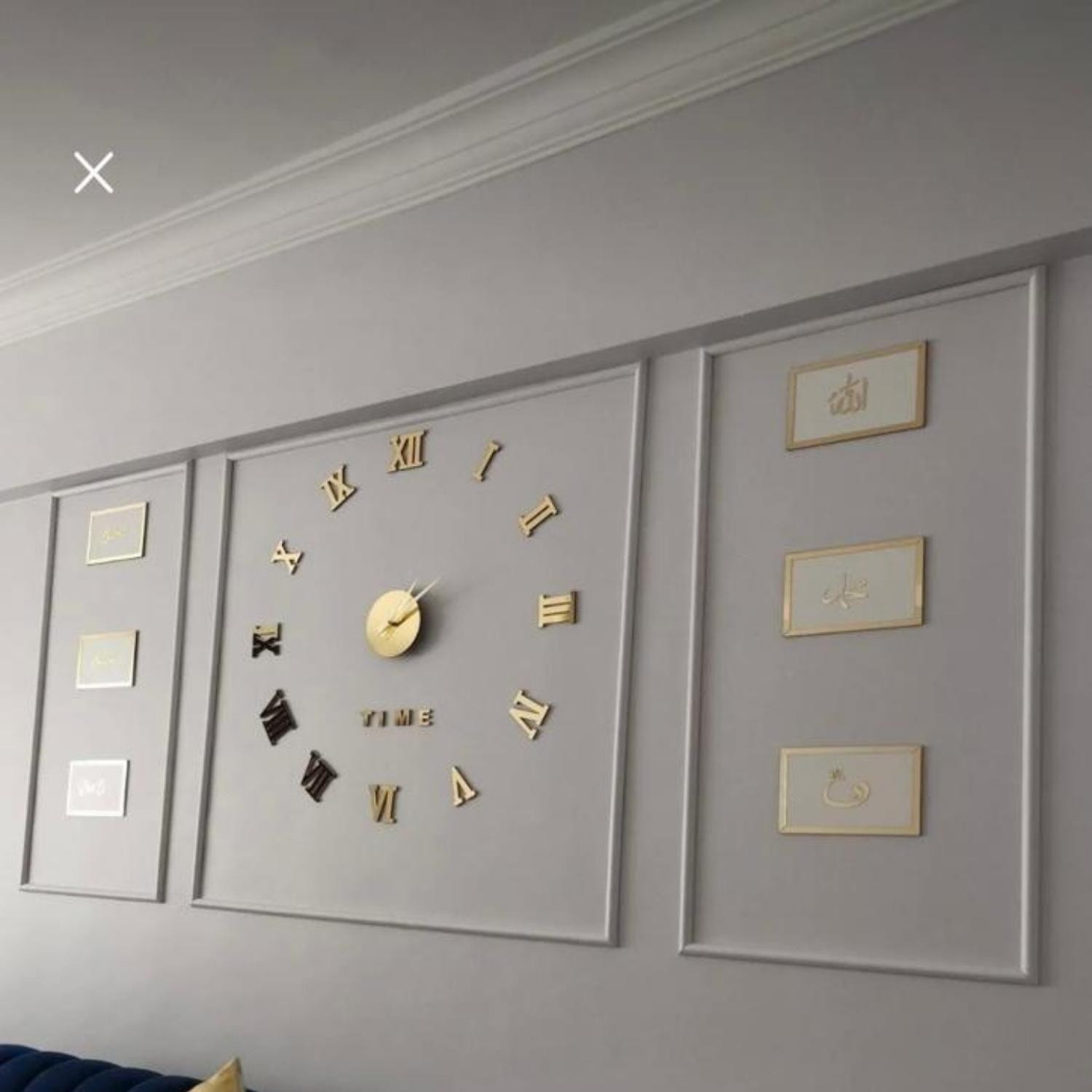 Klasik Oda Tasarımı Boyanabilir Çıta Hazır Kesim (ANKA106)