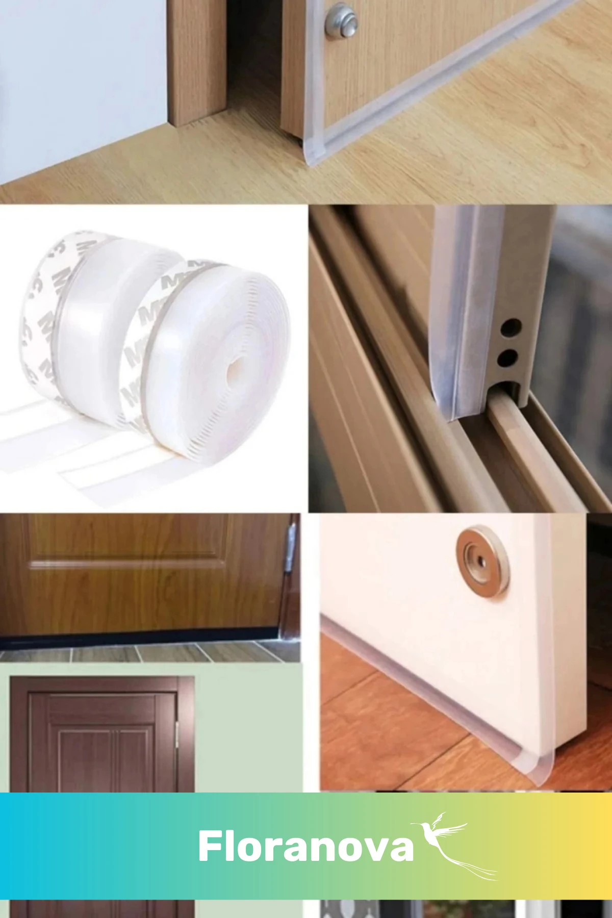 Ses Böcek Toz Önleyici Rüzgar Kesici Yalıtım Kapı Pencere Isı Izolasyon Şeffaf Şerit Bant 5mt 1 Adet