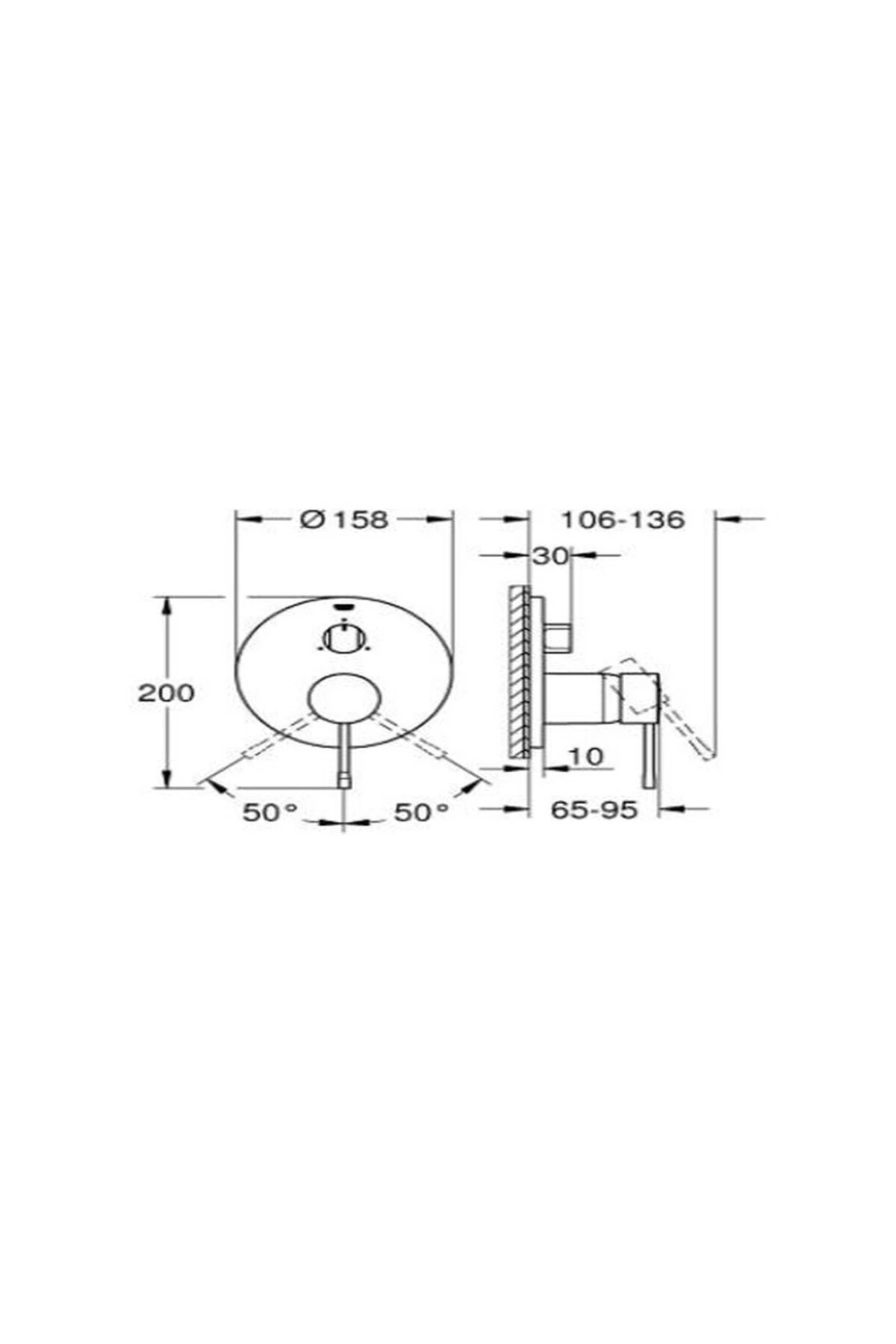 Essence Tek Kumandalı 3 Yönlü Banyo Bataryası 24169gn1 Gümüş