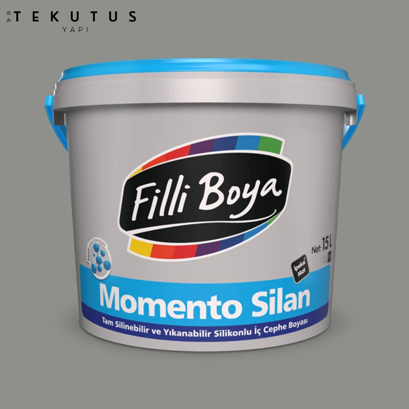 Momento Silan Silikonlu Iç Cephe Boyası 15 L 4484/Cİ-7623 Karizmatik Gri