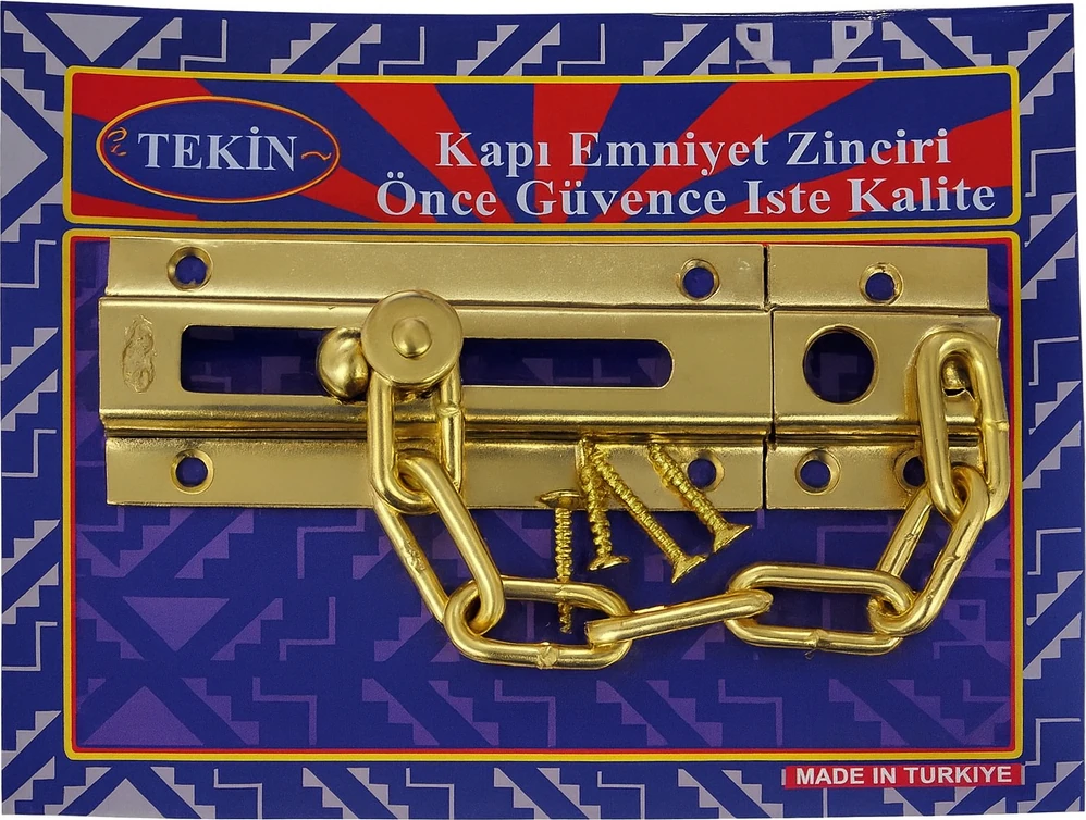 Kapı Emniyet Zinciri – Paslanmaz Çelik, Güvenlik Zinciri, Kolay Montaj, Kapı Güvenlik Kilidi