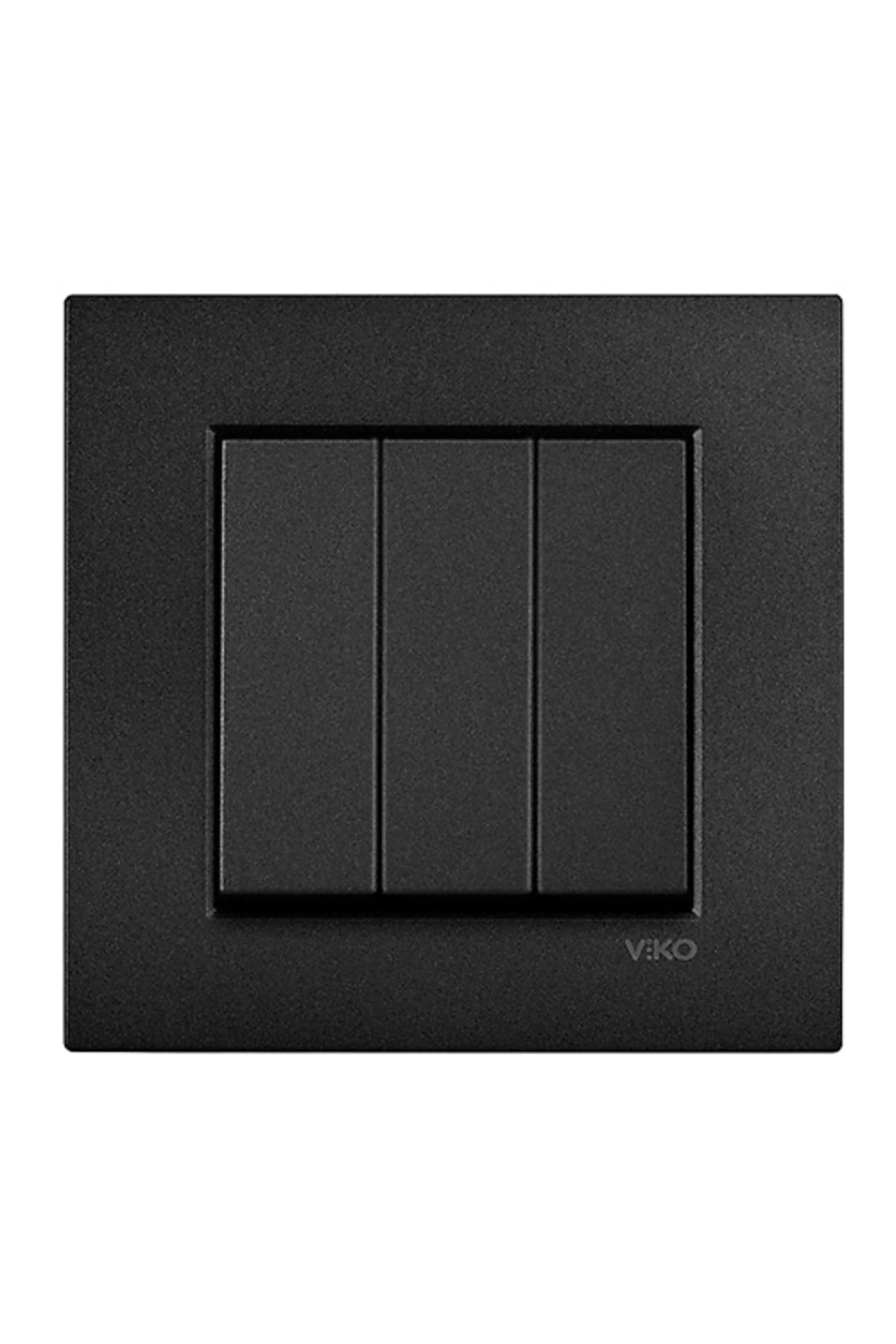 NOVELLA ÜÇLÜ ANAHTAR SİYAH (ÇERÇEVE DAHİL)