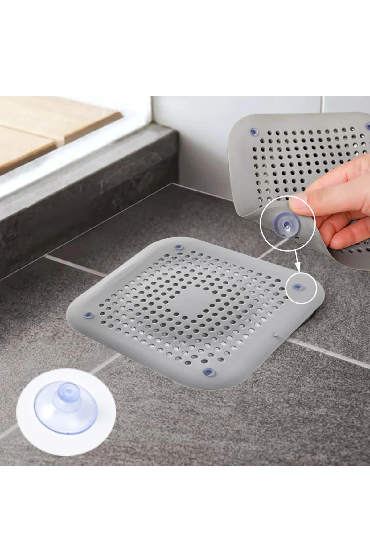 Lavabo Küvet Gider Filtresi Silikon Mutfak Lavabo Banyo , Küvet Drenaj Süzgeci