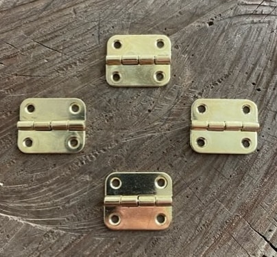 Gold Havşalı Menteşe Sarı Tavla Menteşesi Kutu Menteşe 4 Adet 20*25