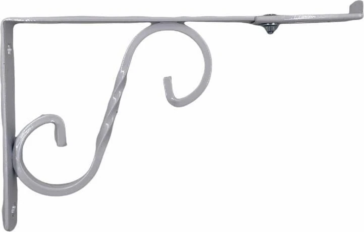 Ayarlı Ferforje Raf Altı No:2 Beyaz 20X15