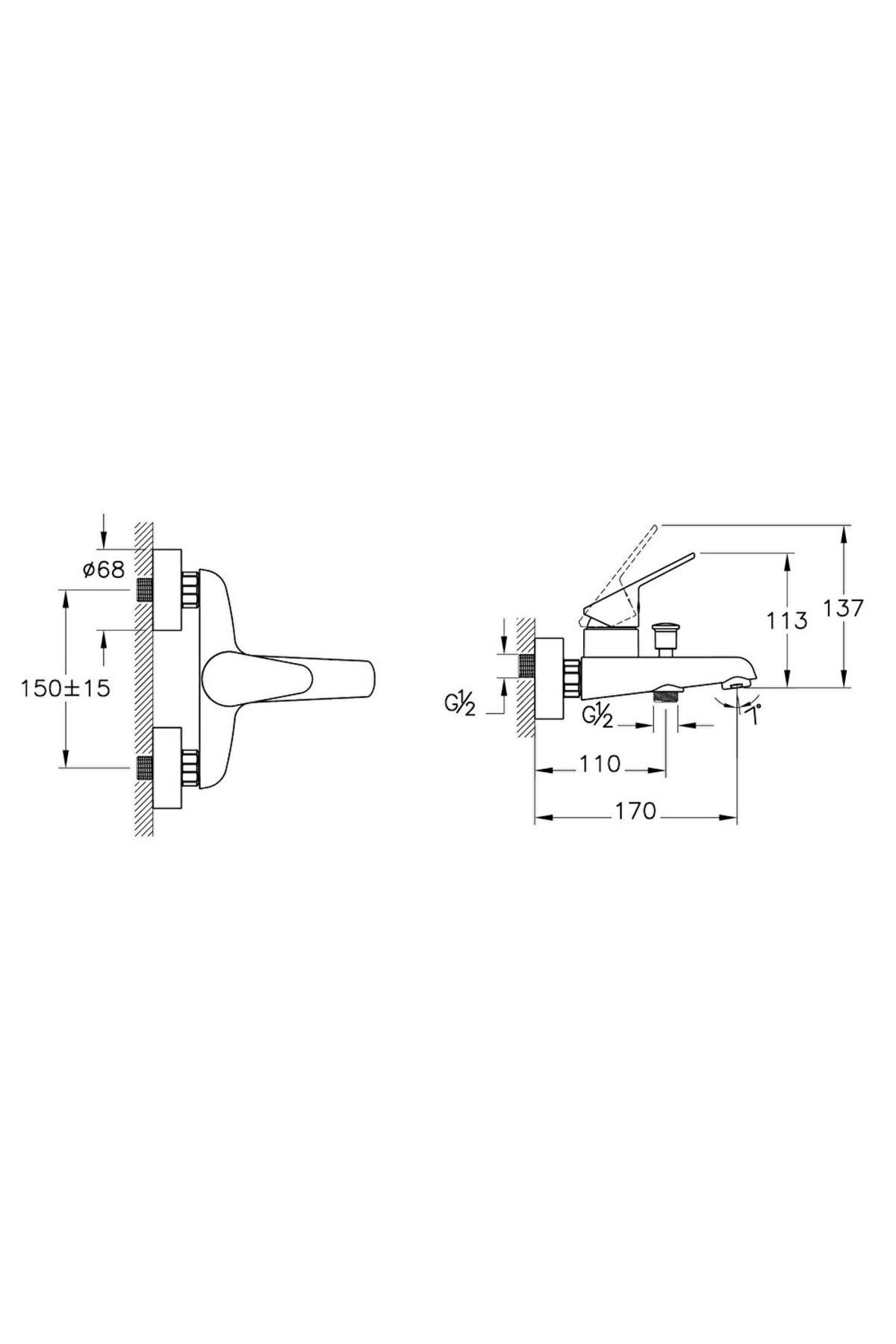 Artema Serenity A42913 Banyo Bataryası, Krom