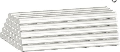 Silikon Kalın Mum 11,2 mm 1 kg 30CM 34 Adet