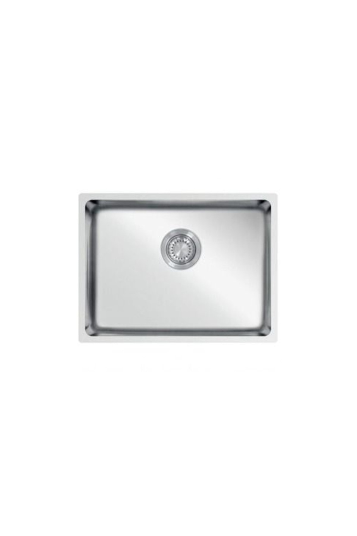 Me 500 Polisajlı 50x40 Cm Inox Paslanmaz Çelik Tezgaha Sıfır Mutfak Eviyesi
