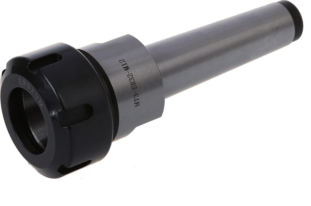 ER32 Mt3 M12 Konik Pens Chuck Tutucu Cnc Freze Torna Düz Takım Gümüş + Siyah (Yurt Dışından)