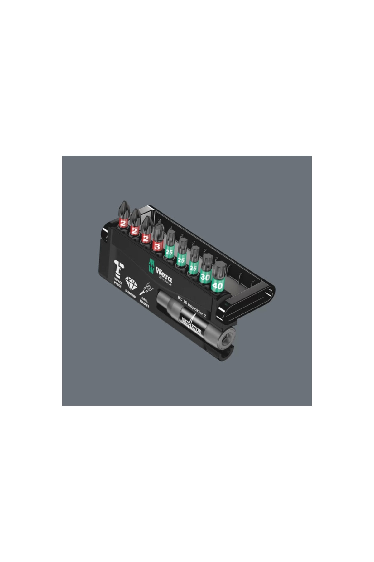 WERA Bit-check 10 Impaktor Bits Set 05057682001