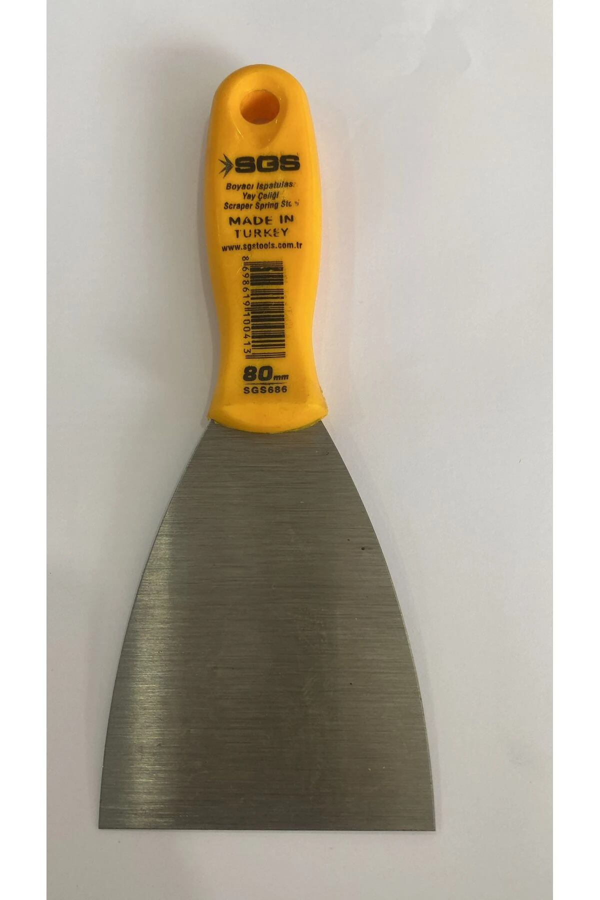 BOYACI SPATULASI YAY ÇELİĞİ 80 MM