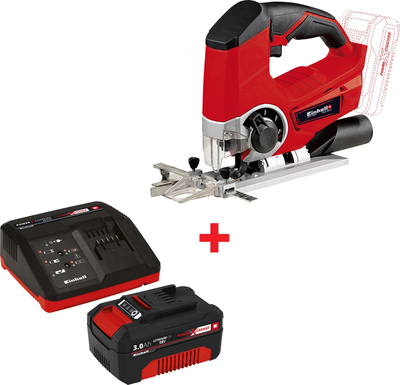 Akülü Dekupaj Testere Te-Js 18 Li Kit + 18V 3 Ah Starter-Kit (4321200-1)