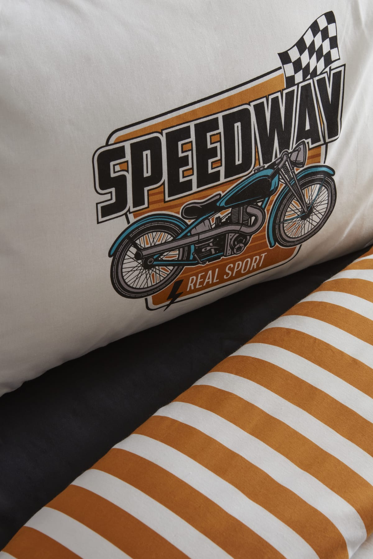 Young Speed Way %100 Pamuk Tek Kişilik Fitted Nevresim Takımı