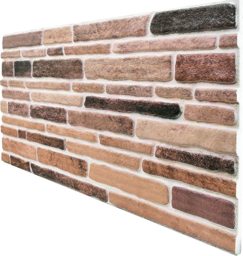 5 Adet (2,5m2) Kesme Taş Desenli 3 Boyutlu Renkli Strafor Köpük Duvar Kaplama Paneli (KS-407)