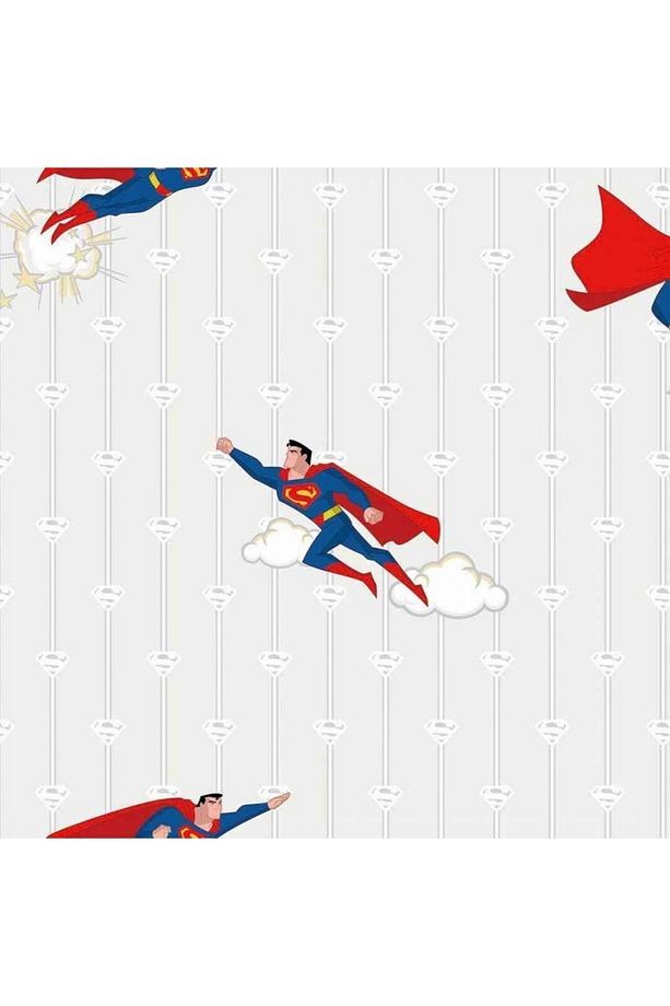 Bej Adakids Superman Desenli Duvar Kağıdı 8915-1 Ebat : 106x10