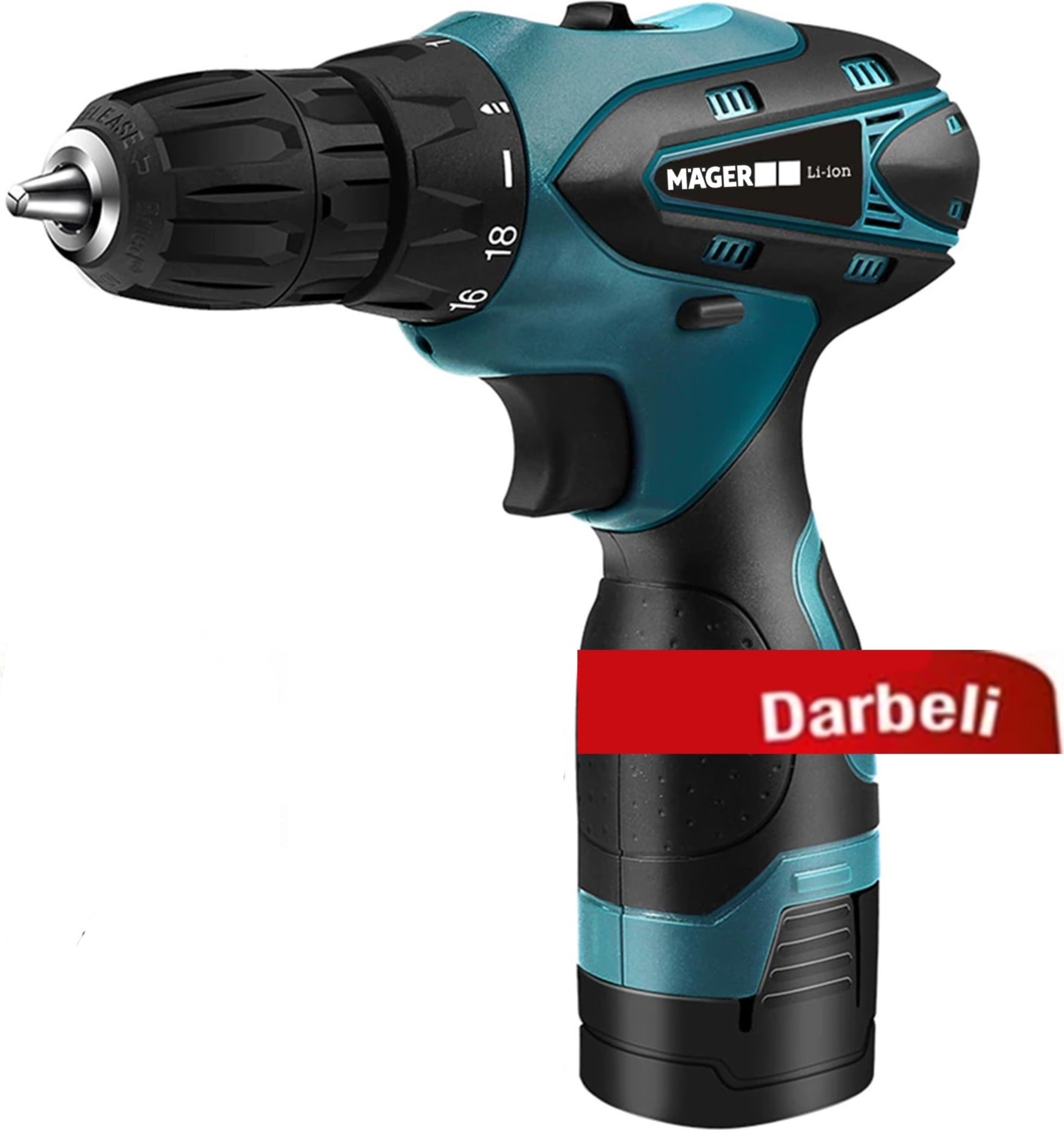 Darbeli İki Akülü Şarjlı Vidalama Matkap Çantalı 24 Parça Set