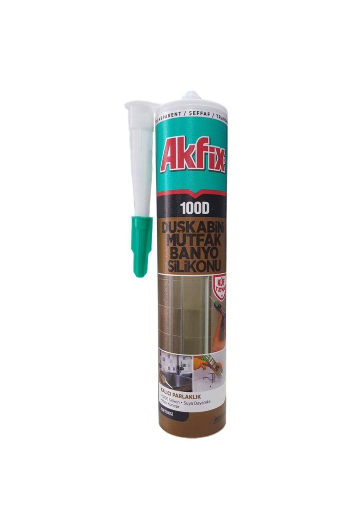 100d Duşa Kabin Silikonu 310ml Şeffaf 24 Adet