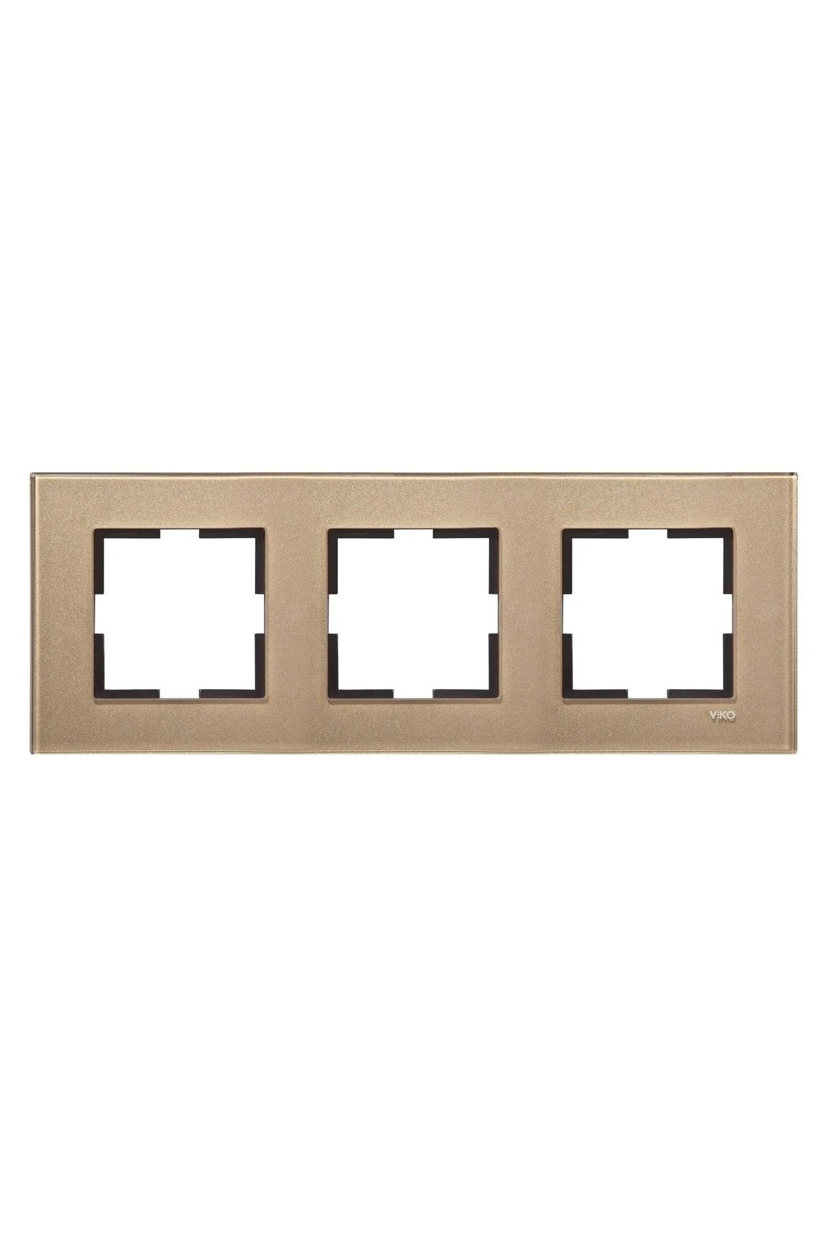 Cam Düz Dore (bronz) Üçlü Çerçeve - 92192283