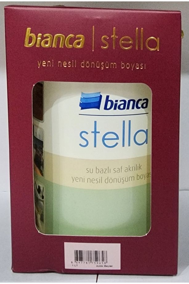 Stella Yeni Nesil Dönüşüm Boyası Antik Beyaz 1Lt
