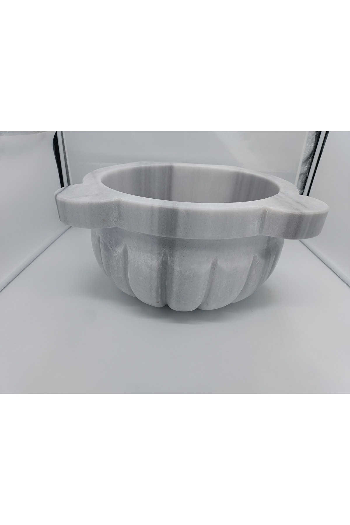 Mermer Kurna Beyaz-kavun Dilimli-hamam Kurnası-banyo Kurnası-ev Hediyesi-mermer Ev Aksesuarlar