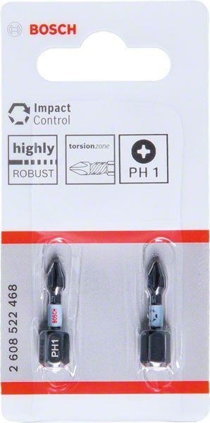 BOSCH Impact Bits Uç PH1X25 mm 2'li 2608522468