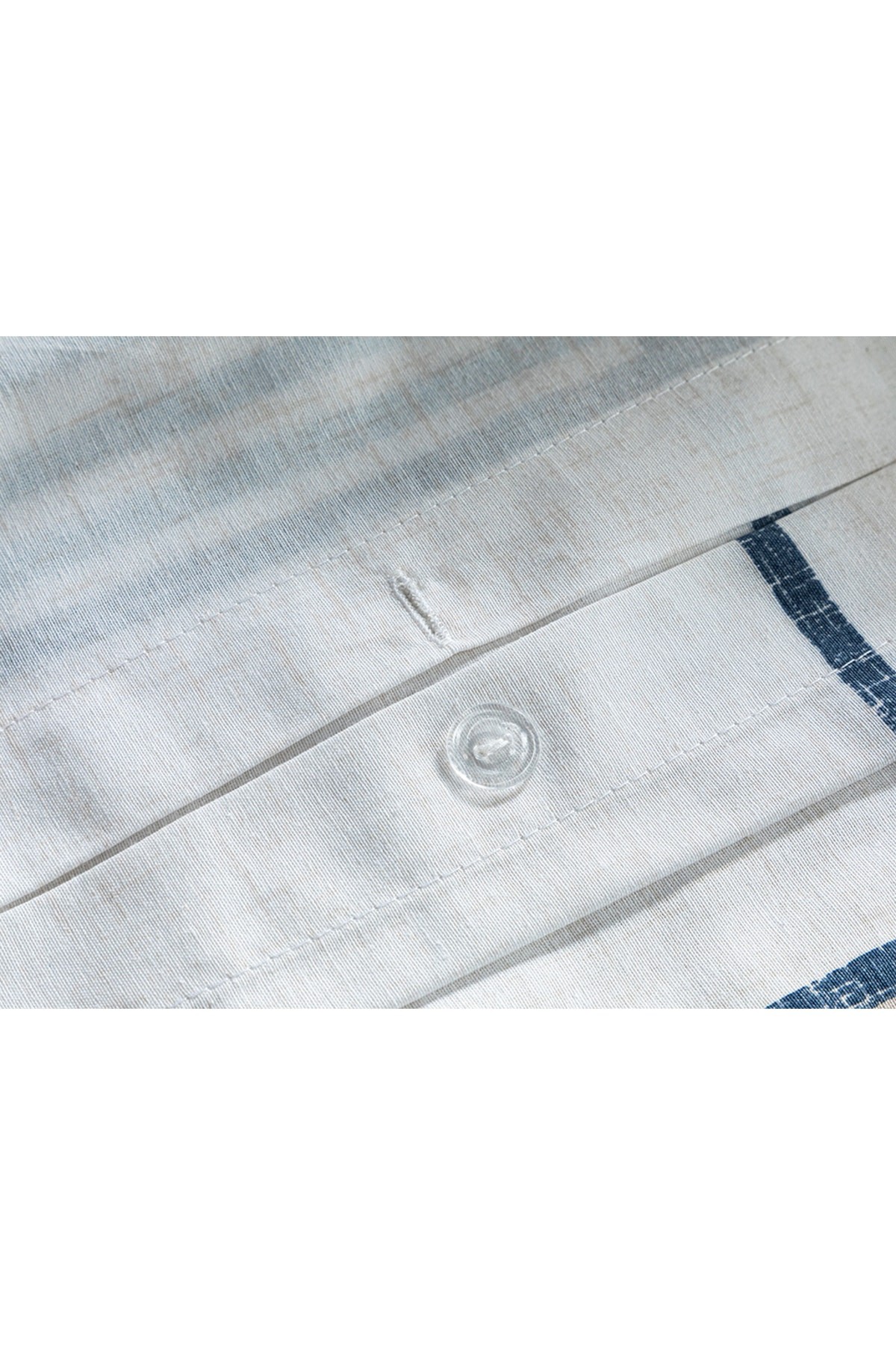 Textured Lines Kolay Ütülenir Çift Kişilik Nevresim Takımı 200x220 Cm Bej