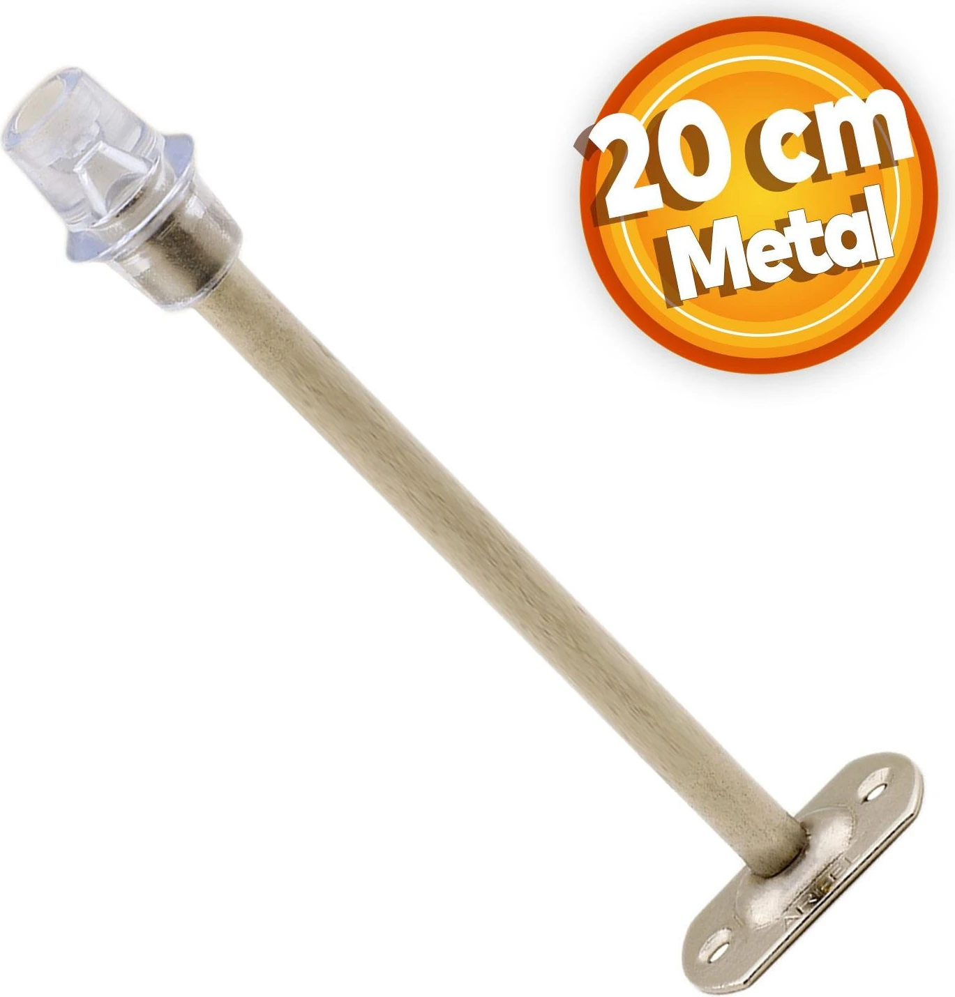 Kapı Stoperi Tamponu 20 cm Krom Metal Vidalı Kapı Stopu Silikonlu