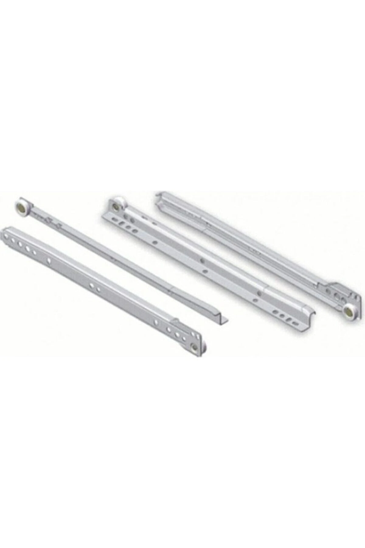 Klasik Kızaklı Çekmece Rayı Beyaz 35 Cm