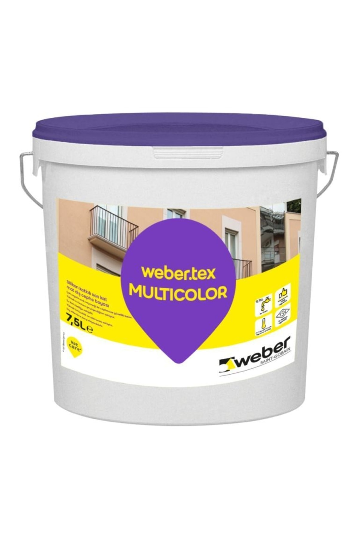 Tex Multıcolor 7,5 L Silikon Katkılı Dış Cephe Boyası