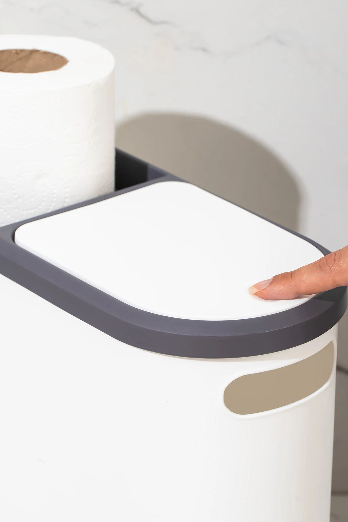 M-325 Çöp Kutusu Banyo Mutfak Çöp Kovası Kapaklı Banyo Çöp Kovası 10 Lt