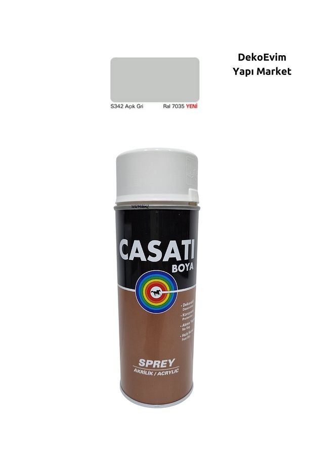 Sprey Boya S342 Açık Gri 400 Ml.