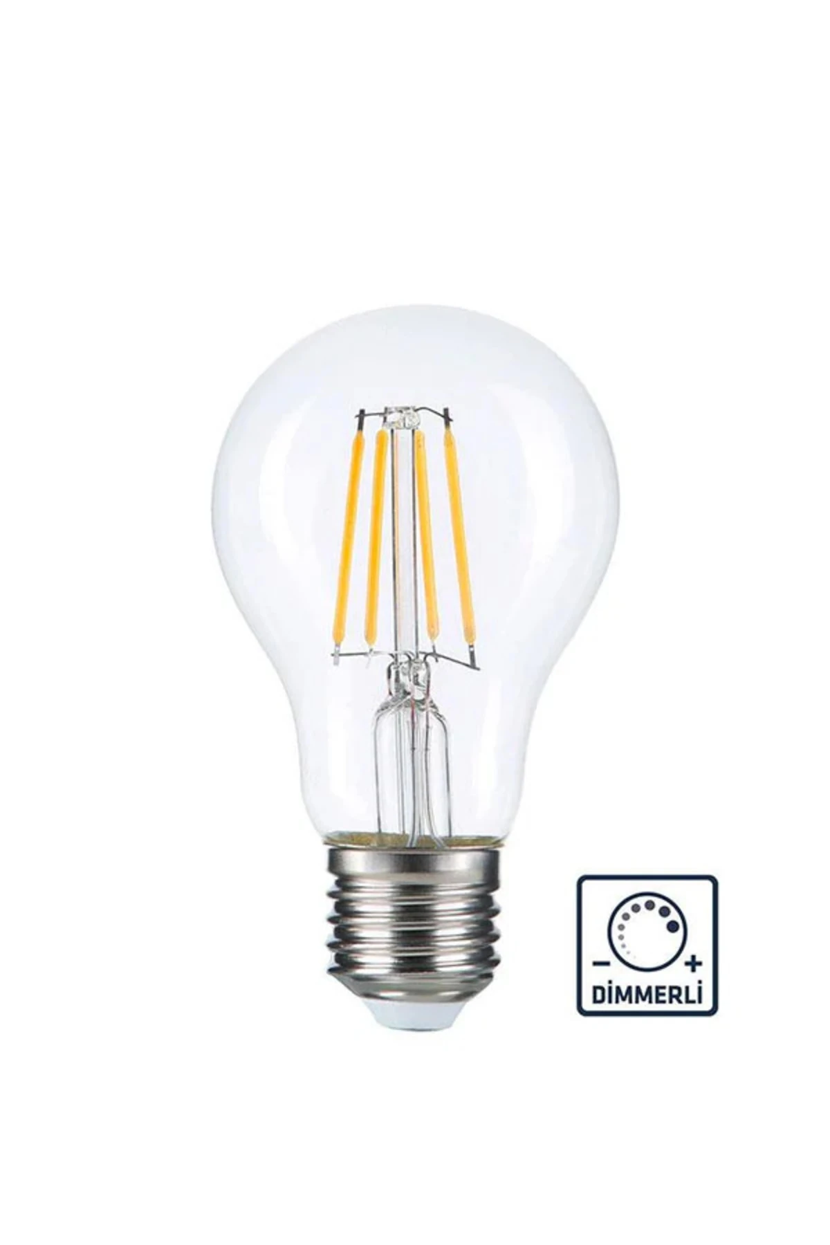 5 Adet A60 Led Rustik Ampul E27 6w 3200K Gün Işığı