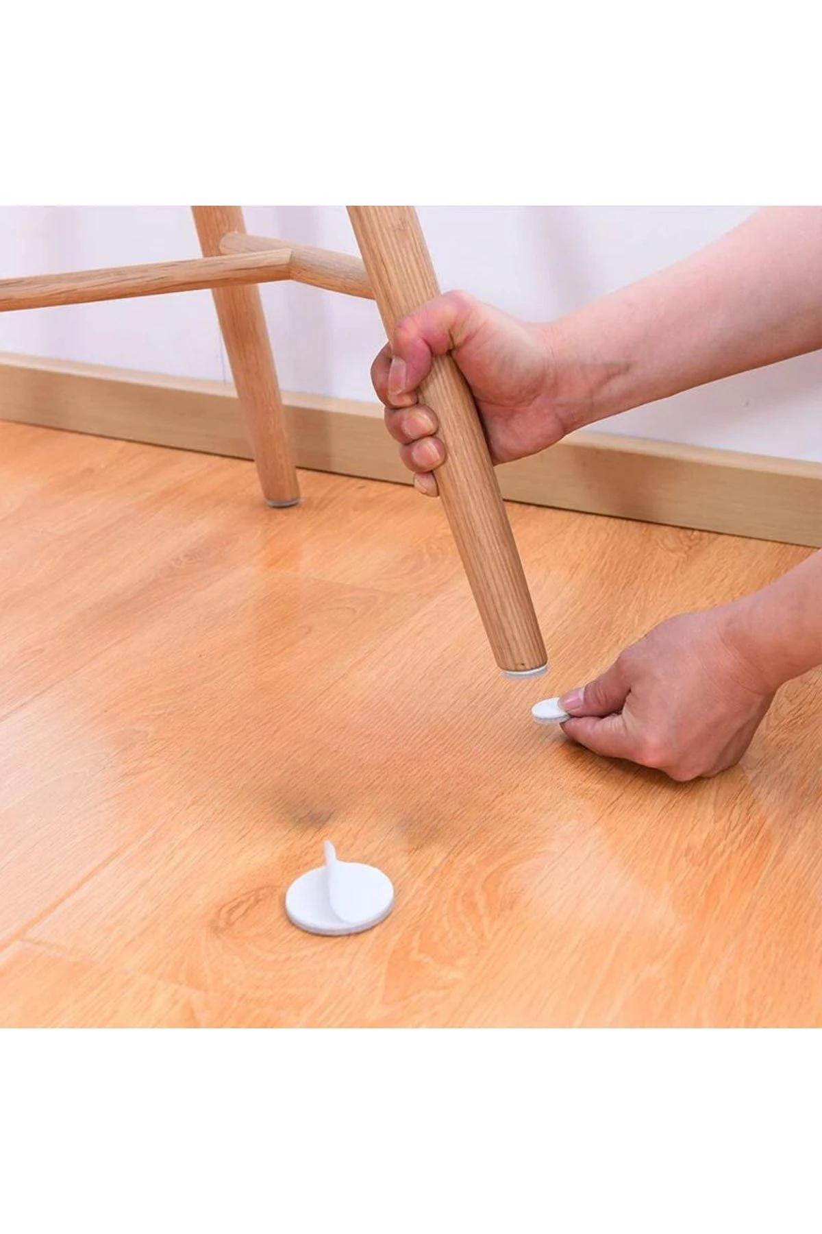 Yapışkanlı Sandalye Koltuk Mobilya Ayak Keçesi Zemin Koruyucu Keçe