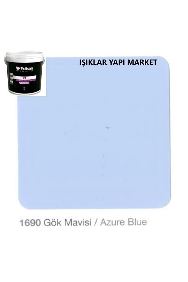 Ahşap&metal Boyası-su Bazlı-x1 Antiaging-kokusuz-parlak 2,5litre(3,20KG.)-gök Mavisi