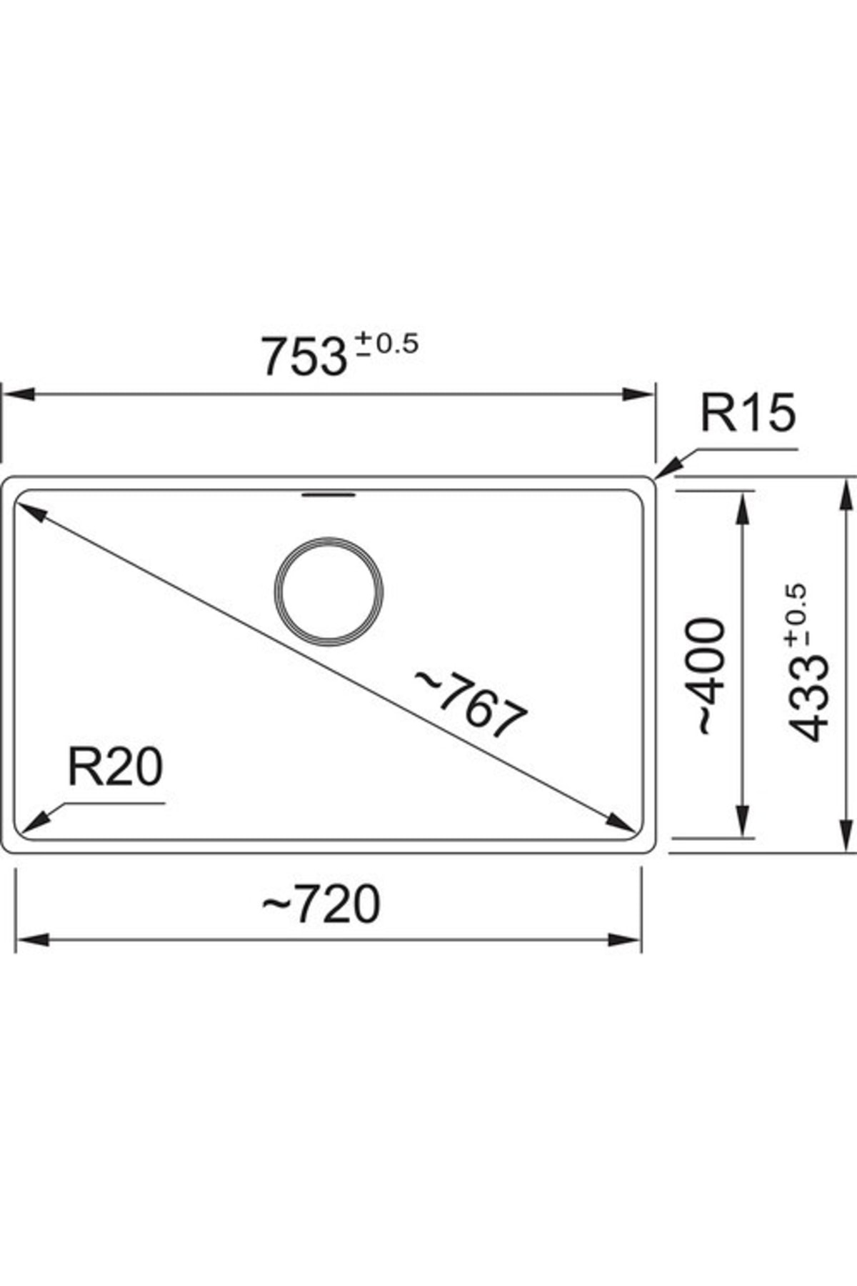 Maris Mrg 210/110-72 Nero Granit Evye