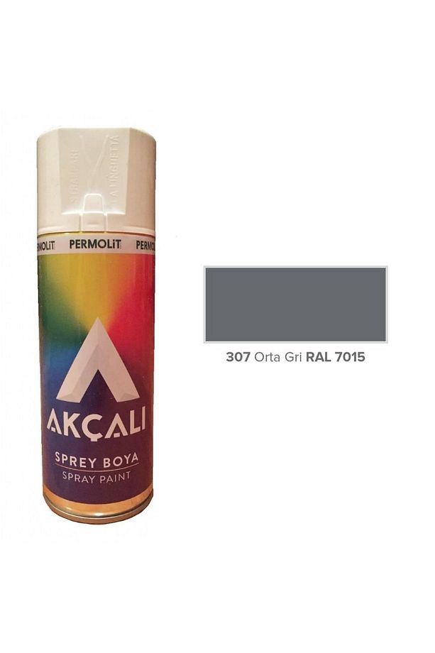 Akrilik Sprey Boya ORTA GRİ 400 ml - RAL7015 - 307