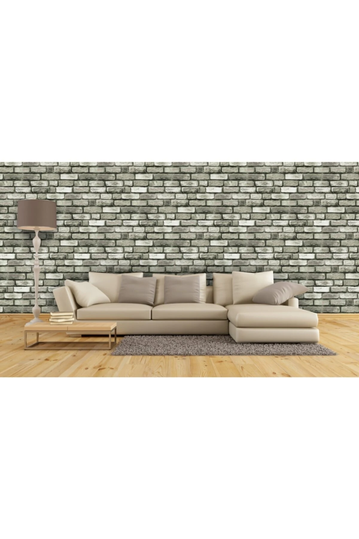 5 Adet (2,5M2) X Tuğla Desenli 3 Boyutlu Renkli Strafor Köpük Duvar Kaplama Paneli (BR-540)